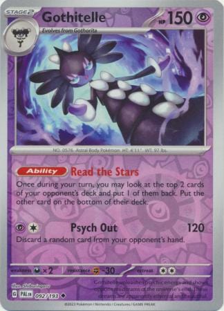 Paldea Evolved - 092/193 - Gothitelle - Reverse Holo