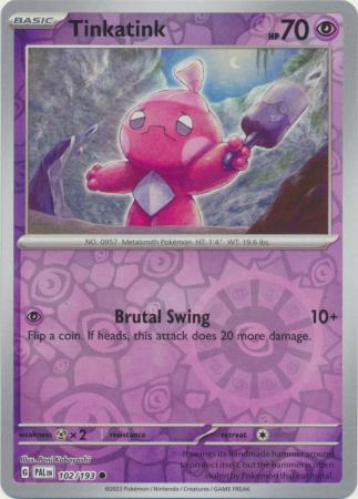 Paldea Evolved - 102/193 - Tinkatink - Reverse Holo