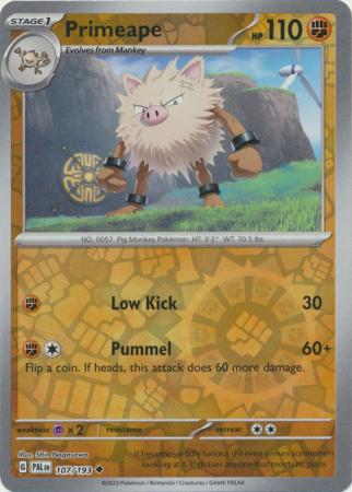 Paldea Evolved - 107/193 - Primeape - Reverse Holo