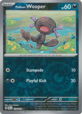 Paldea Evolved - 129/193 - Paldean Wooper - Reverse Holo