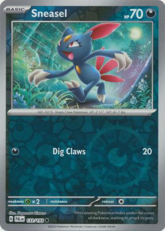 Paldea Evolved - 133/193 - Sneasel - Reverse Holo