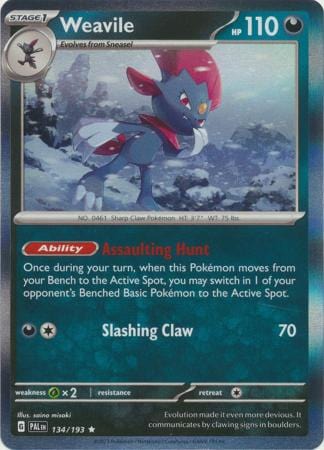 Paldea Evolved - 134/193 - Weavile - Holo