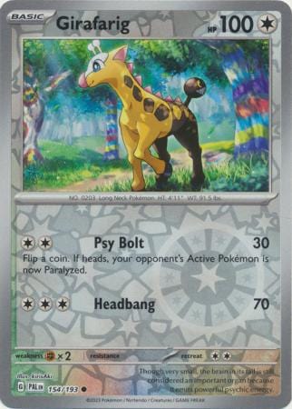 Paldea Evolved - 154/193 - Girafarig - Reverse Holo