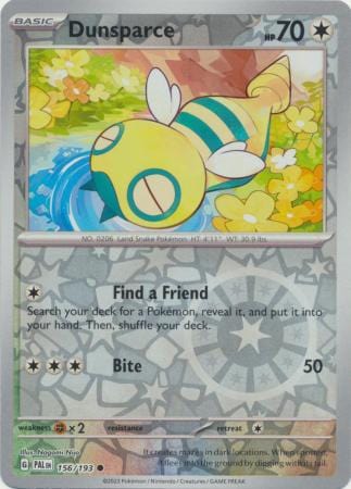 Paldea Evolved - 156/193 - Dunsparce - Reverse Holo