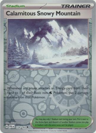 Paldea Evolved - 174/193 - Calamitous Snowy Mountain - Reverse Holo