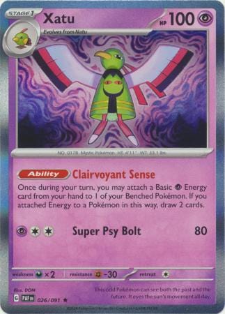 Paldean Fates - 026/091 - Xatu - Holo