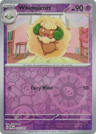 Paldean Fates - 035/091 - Whimsicott - Reverse Holo