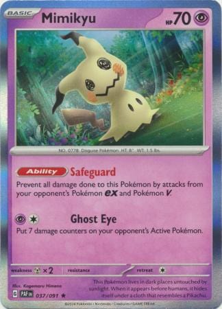 Paldean Fates - 037/091 - Mimikyu - Holo