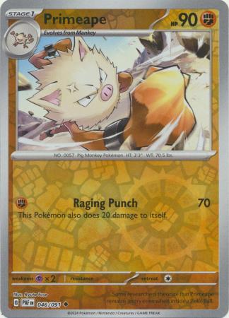 Paldean Fates - 046/091 - Primeape - Reverse Holo