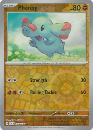 Paldean Fates - 048/091 - Phanpy - Reverse Holo