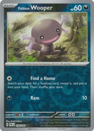 Paldean Fates - 058/091 - Paldean Wooper - Reverse Holo