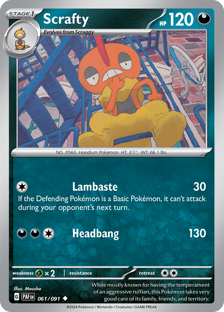 Paldean Fates - 061/091 - Scrafty