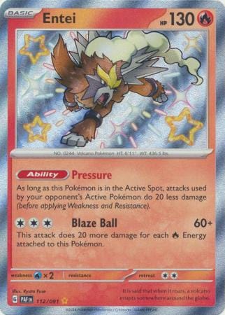 Paldean Fates - 112/091 - Entei