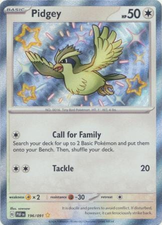 Paldean Fates - 196/091 - Pidgey