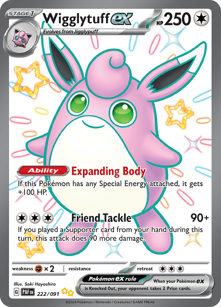 Paldean Fates - 222/091 - Wigglytuff ex