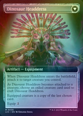 Paleontologist's Pick-Axe // Dinosaur Headdress - Extended Art (Foil) (LCC)