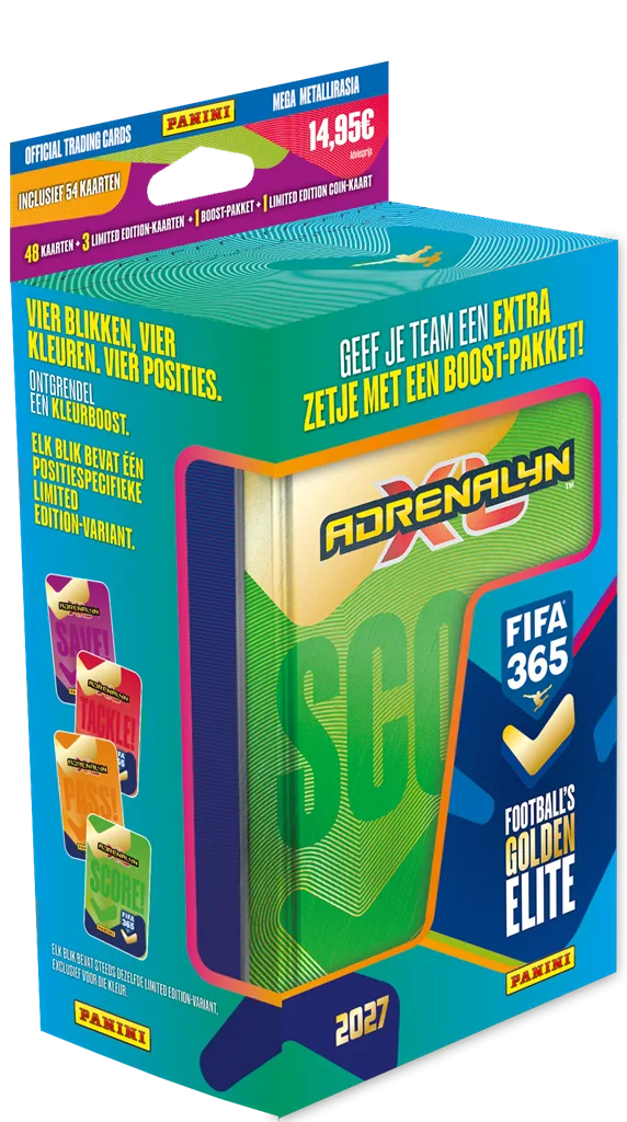 Panini Adrenalyn XL FIFA 365 26/27 Mega Tin – niederländische Verpackung