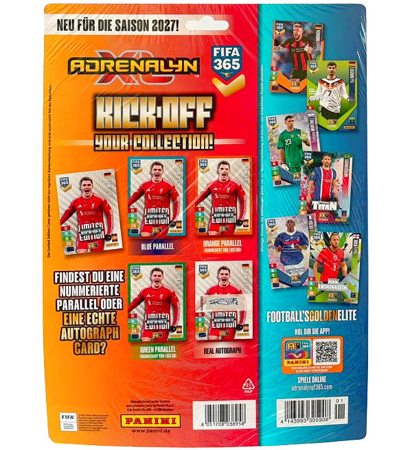 Panini Adrenalyn XL FIFA 365 26/27 Kickoff Multi Set – achterkant