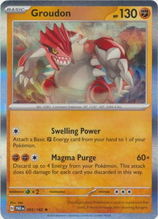 Paradox Rift - 093/182 - Groudon - Holo