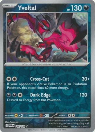 Paradox Rift - 118/182 - Yveltal - Reverse Holo