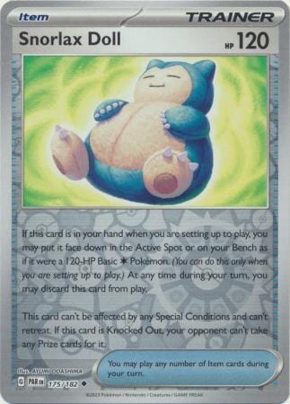 Paradox Rift - 175/182 - Snorlax Doll - Reverse Holo