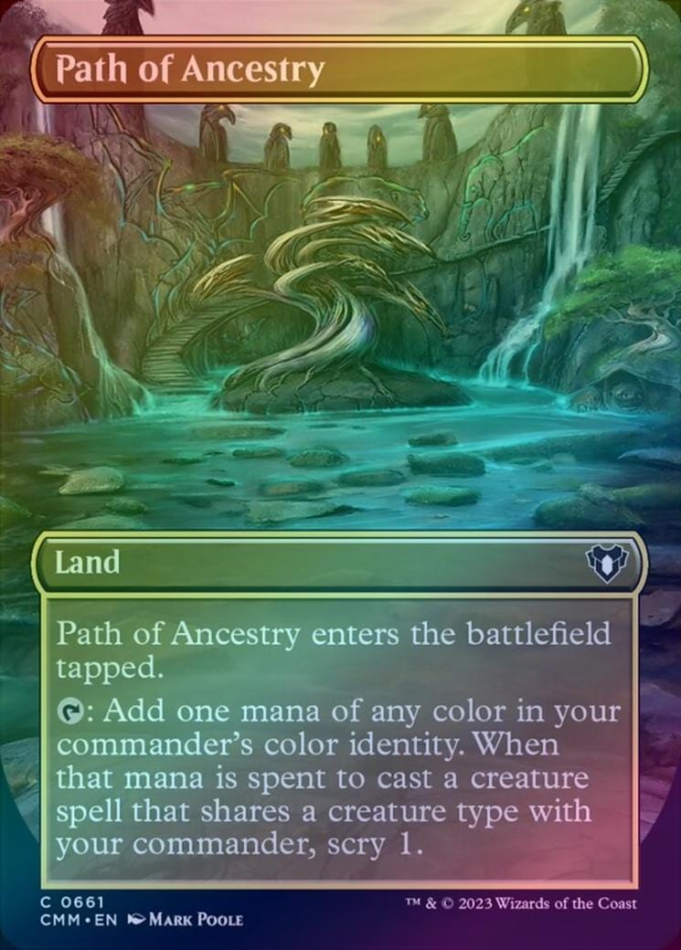 Path of Ancestry - Borderless (Foil) (CMM)