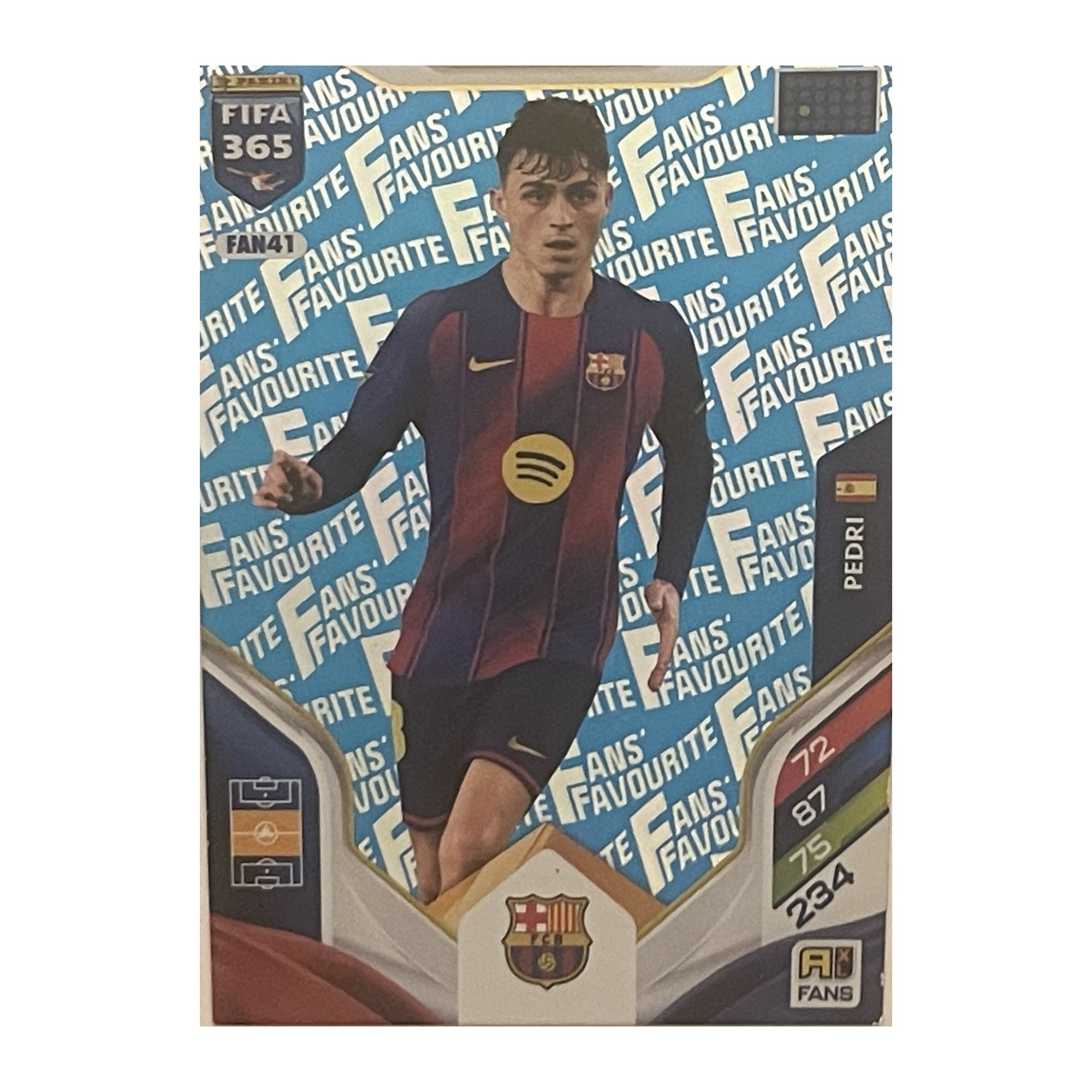 Pedri - Panini Adrenalyn XL FIFA 365 2026 (Fans' Favourite) [FAN41] - originele kaartvoorkant