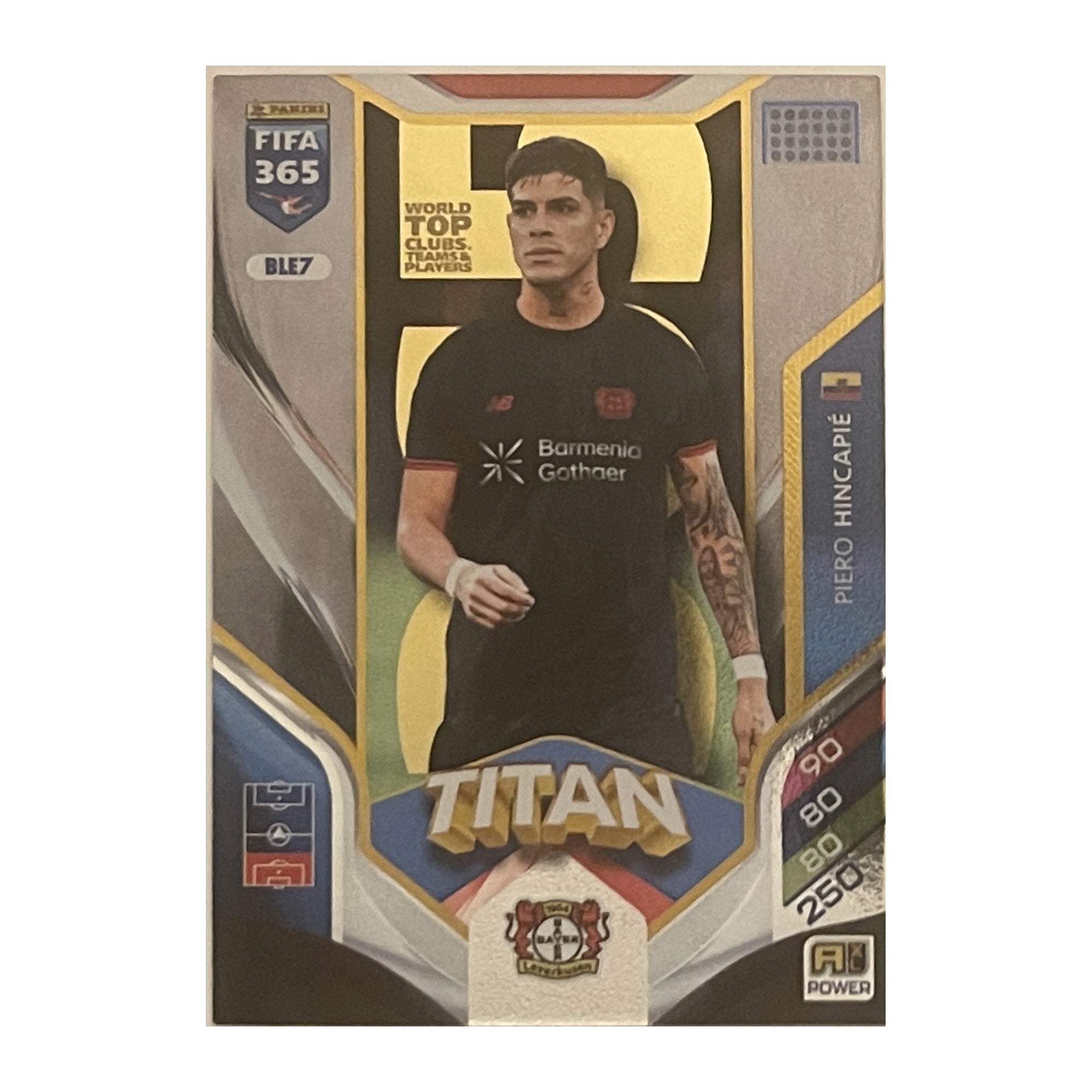 Piero Hincapié - Panini Adrenalyn XL FIFA 365 2026 (Titan) [BLE7] - originele kaartvoorkant