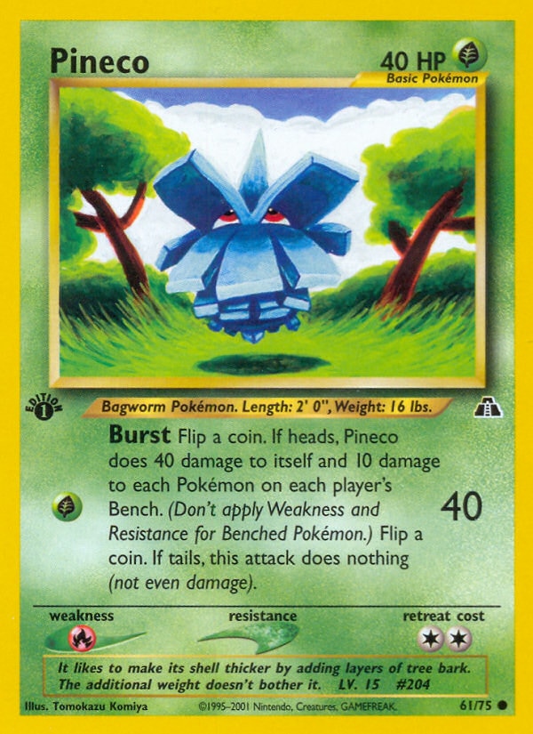 Pineco – Neo Discovery 61 – Pokémon TCG single card | Lichcards Hauptbild