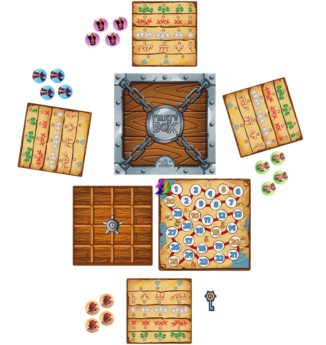 Pirate Box multilingual game contents