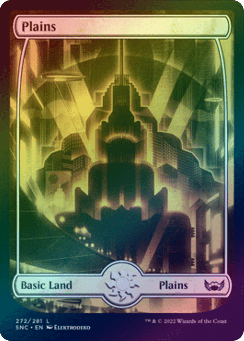 Plains (272) - Full Art Metropolis (Foil) (SNC)