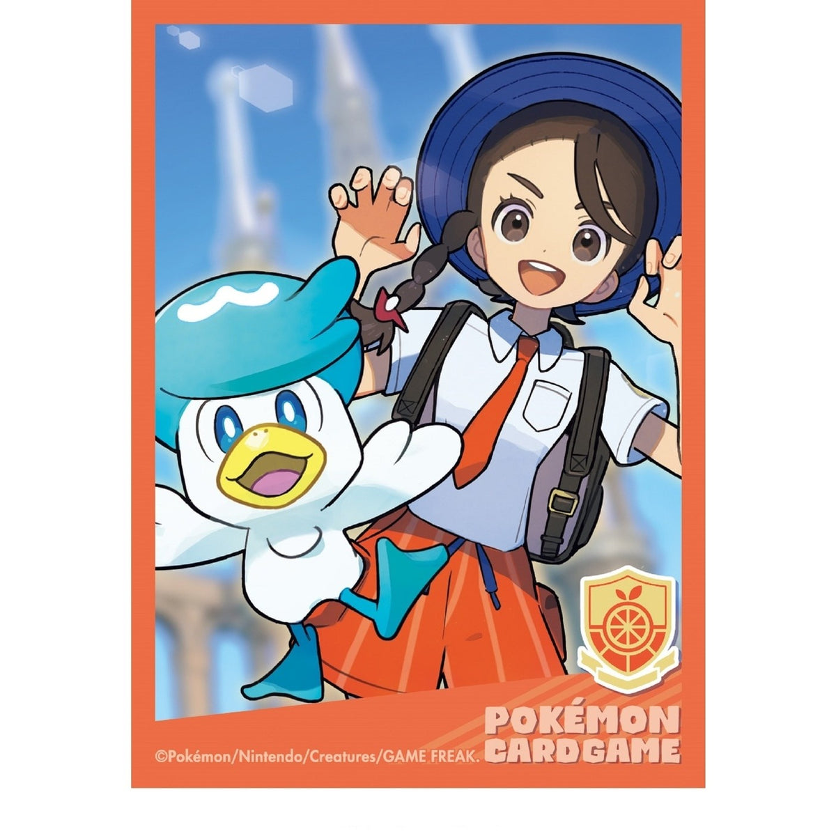 Pokémon Sleeves - Juliana & Quaxly (64 stuks, Japans) – het volledige ontwerp van de sleeve (officiële afbeelding Pokémon Center Japan)