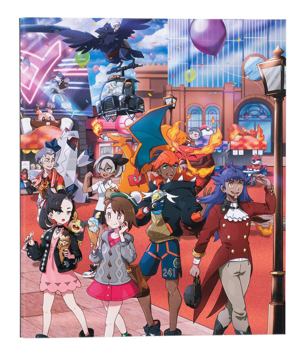 Voorkant van de Japanse Pokémon-ringband POKÉMON TRAINERS Off Shot! recht van voren, met de volledige illustratie van de trainers (officiële afbeelding pokemon-card.com)