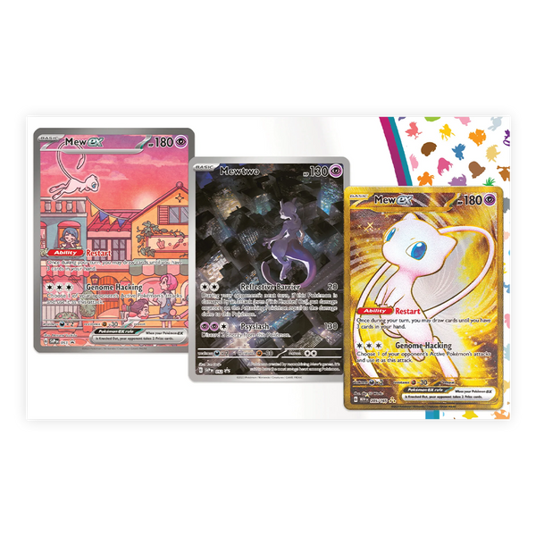 Mew ex- en Mewtwo-promokaarten uit Pokémon 151 Ultra-Premium Collection