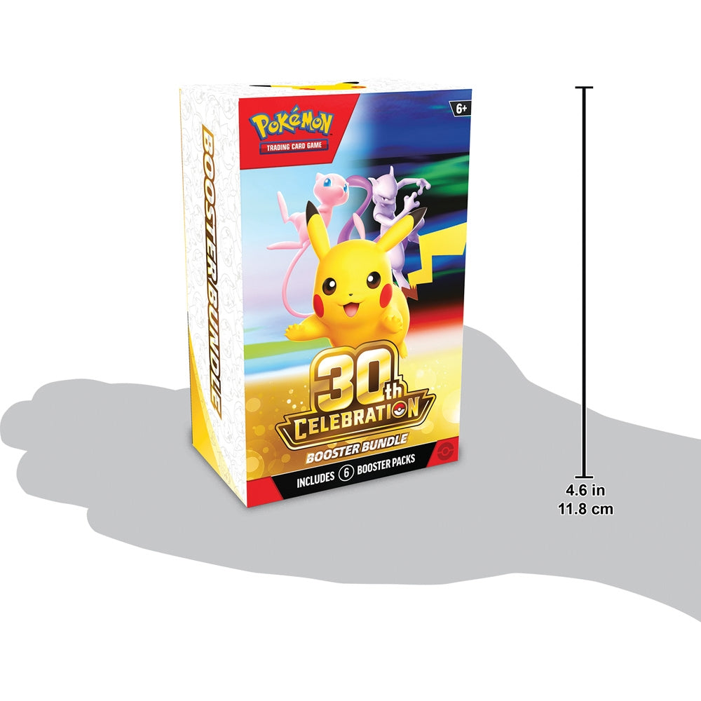 Pokémon TCG: 30th Celebration Booster Bundle – schaal en afmetingen