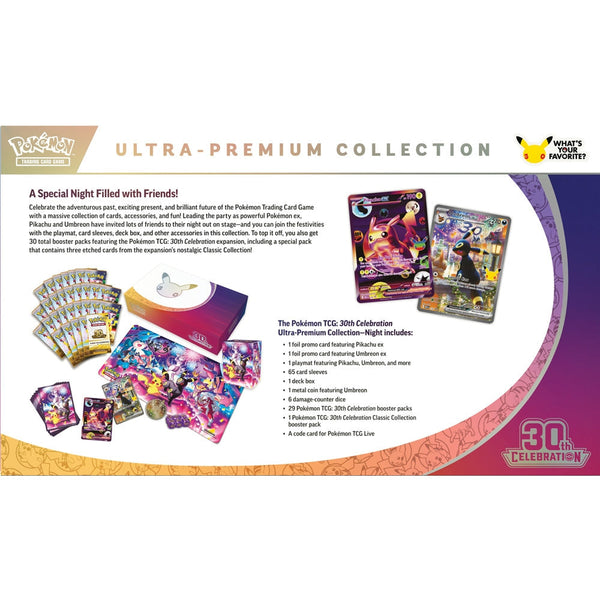 Pokémon TCG: 30th Celebration Ultra-Premium Collection Night – achterkant