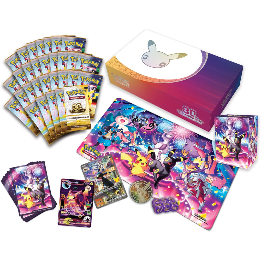 Pokémon TCG: 30th Celebration Ultra-Premium Collection Night – inhoud