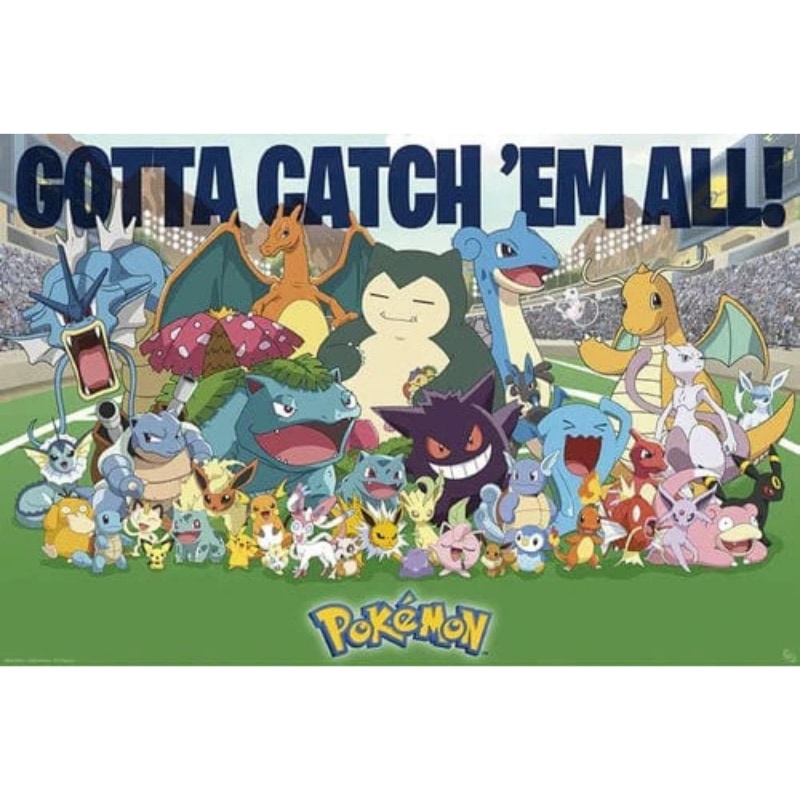 Pokémon All Time Favorites maxi-poster met de bekendste Pokémon | Lichcards Hauptbild
