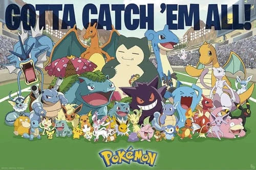 Pokemon All Time Favorites Poster 3665361138136 Hover Image