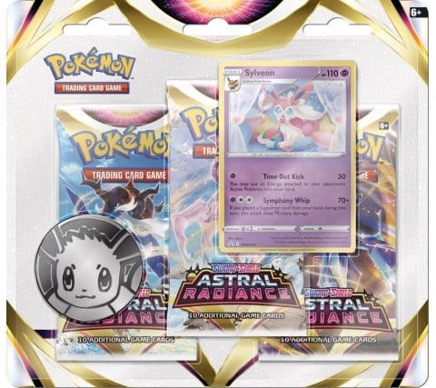 Pokémon Astral Radiance 3 pack blister - Sylveon 0820650850288 Hover Image