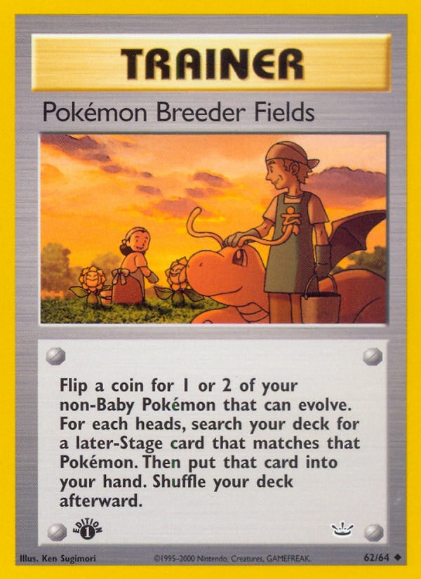Pokémon Breeder Fields – Neo Revelation 62 – Pokémon TCG single card | Lichcards Main image