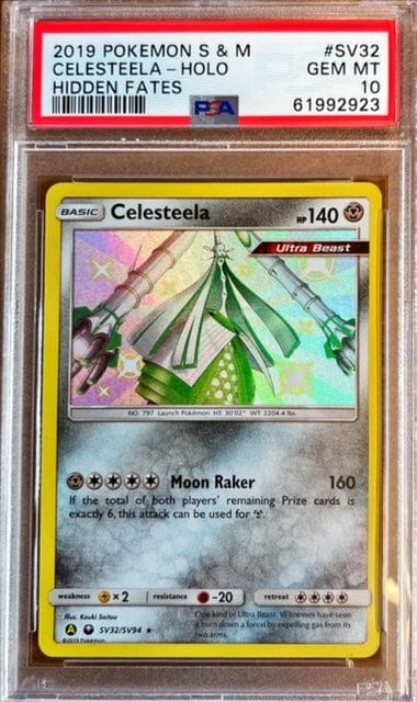 Pokémon Celesteela Siege Hidden Fates PSA 10