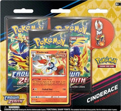 Pokémon Crown Zenith Pin Box Collection - Cinderace 8717371244392