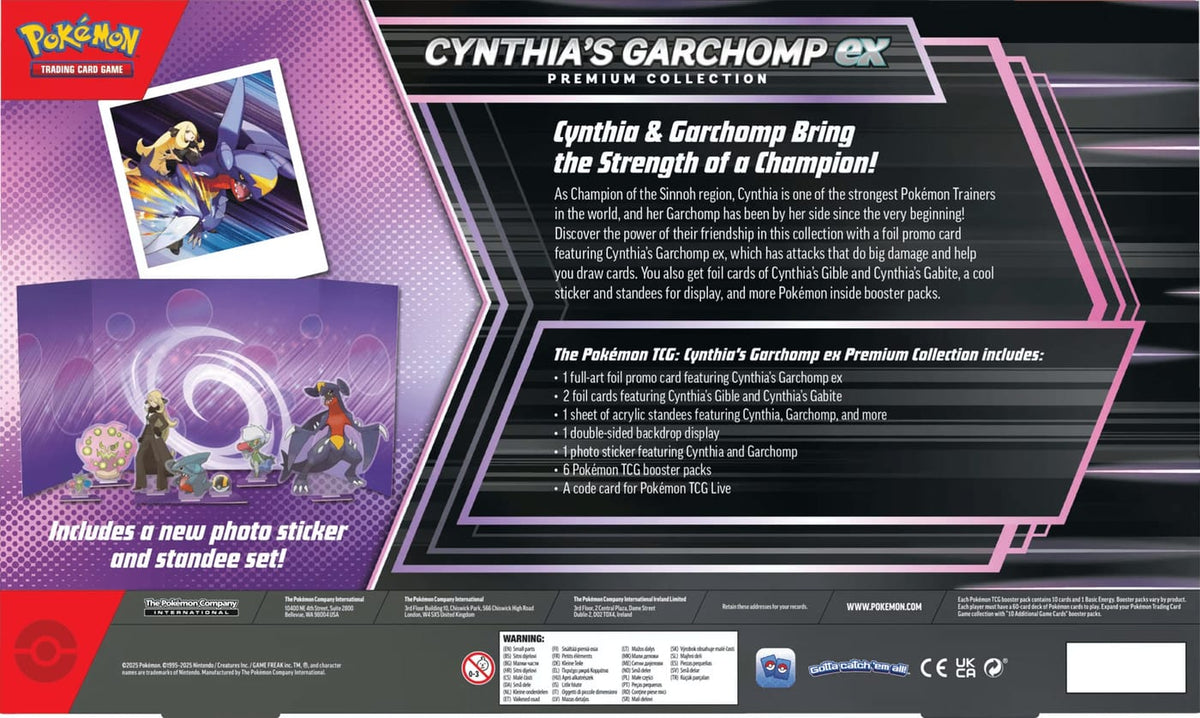 Pokemon Cynthia's Garchomp ex Premium 0196214109247 | Lichcards