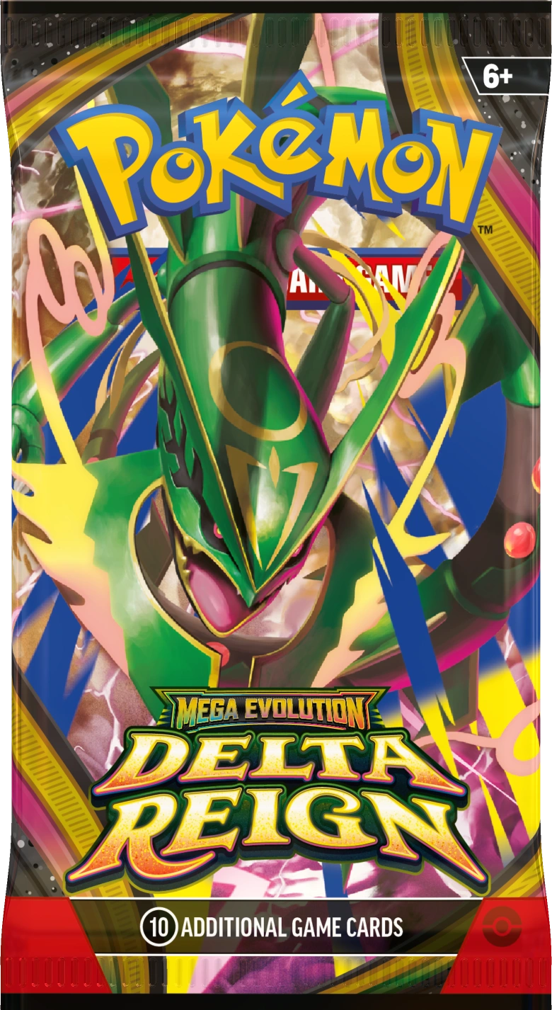 Booster Pokémon Mega Evolution Delta Reign en anglais – illustration de Mega Rayquaza