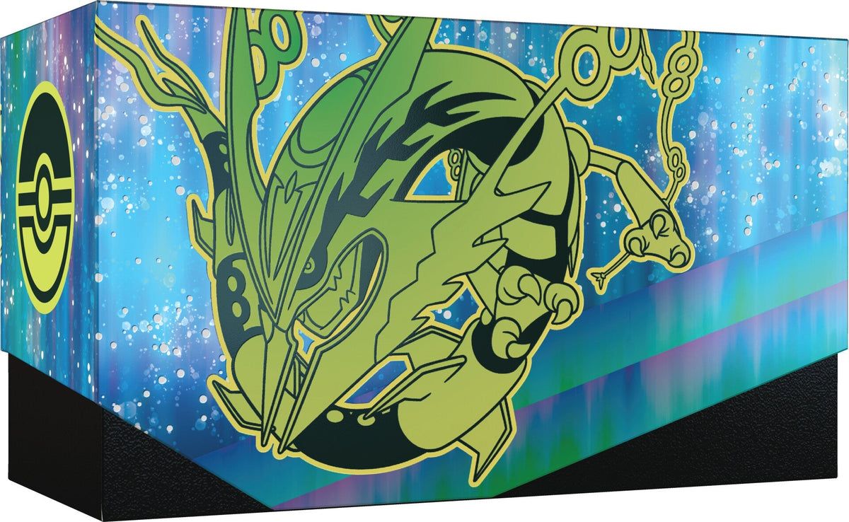 Elite Trainer Box Pokémon Mega Evolution Delta Reign, édition anglaise – boîte de rangement avec Mega Rayquaza
