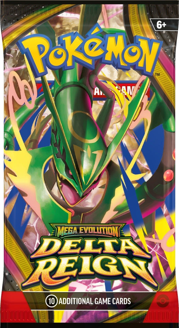 Voorbeeld van de Engelse Delta Reign-booster in een Premium Checklane Blister; het boosterartwork kan variëren
