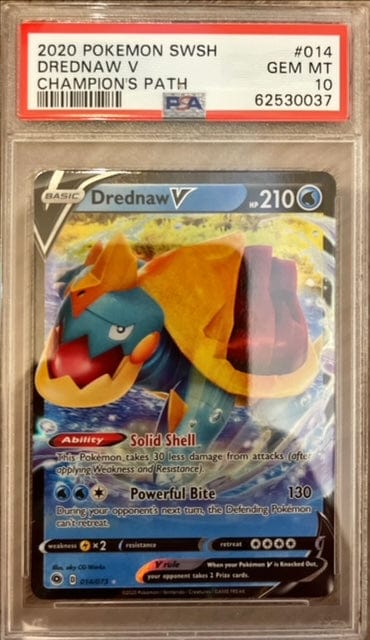 Pokémon Drednaw V Full Art PSA 10