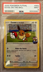 Pokémon Eevee on the ball PSA 9