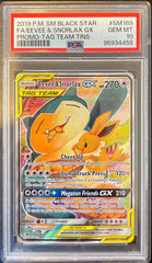 Pokémon Eevee & Snorlax Tag Team Full art PSA 10 95934458